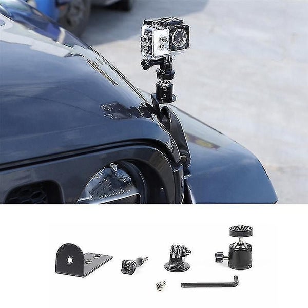 Engine Hood Action Camera Bracket Stand Mount For Jeep Wrangler Carousel 2
