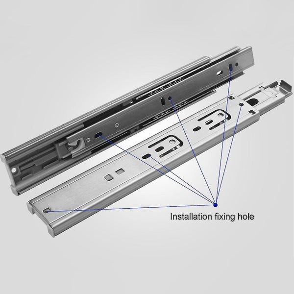 Drawer Slide Heavy-duty Mute Smooth 3 Folds Soft Closing Ball Bearing Drawer Sli Carousel 2