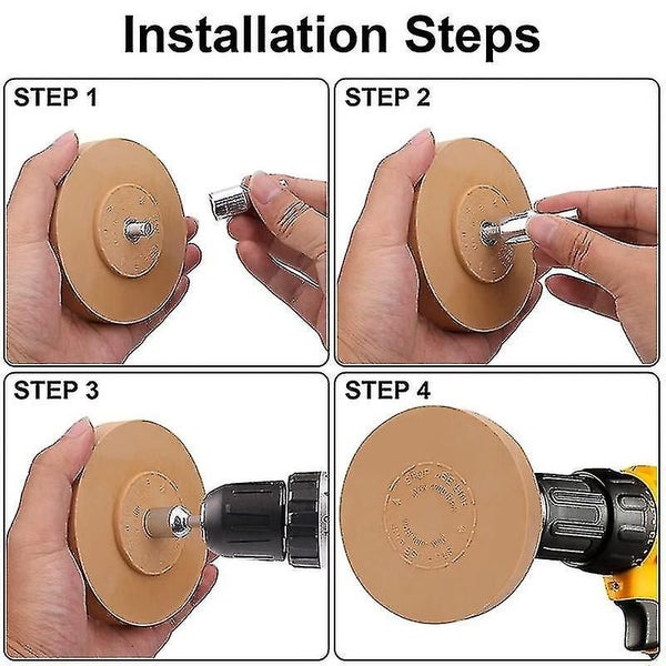 Decal Rubber Eraser Wheel 4inch Adhesive Remover Solid Rubber Wheel Carousel 2