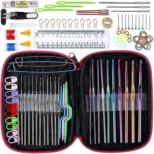 Crochet Needles Kit 100pcs Crochet Hooks Set Knitting Tools Accessories Knitting Carousel 1