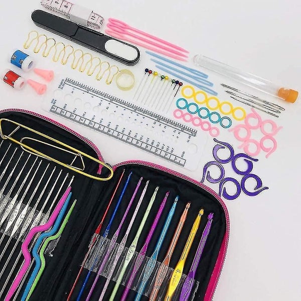 Crochet Needles Kit 100pcs Crochet Hooks Set Knitting Tools Accessories Knitting Carousel 2