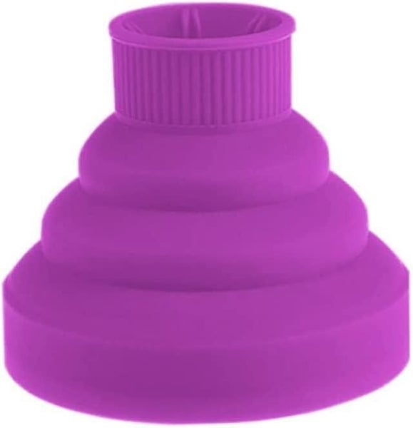Foldable Blower Diffuser Cover Silicone Dryer Collapsible Hair Attachment Portab Carousel 1
