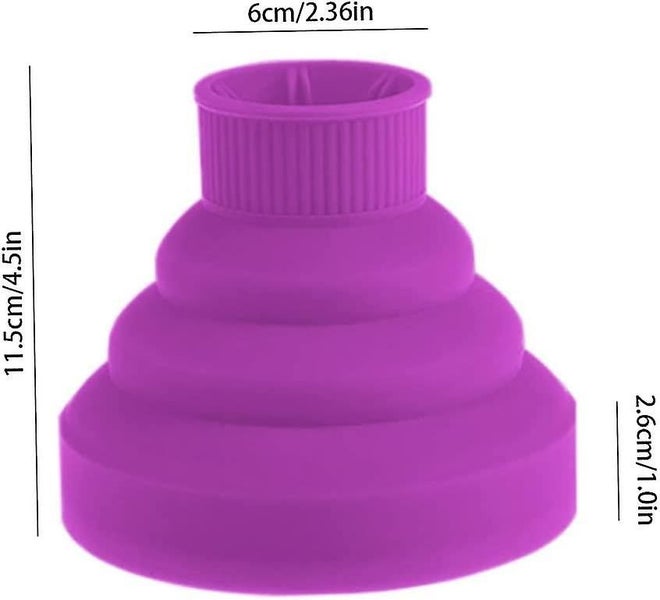 Foldable Blower Diffuser Cover Silicone Dryer Collapsible Hair Attachment Portab Carousel 5