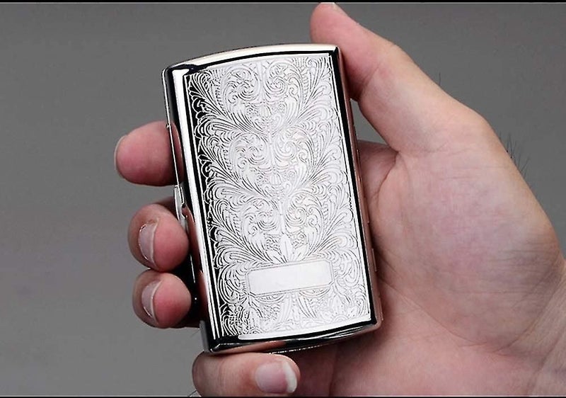 Cigarette Case Metal Cigarette Case Advanced Portable Ultra-thin Cigarette Case64523533983618114