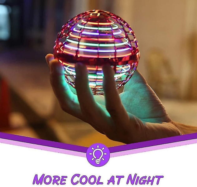 Flying Toy, Hand Controlled Mini Drone, Flying Spinner With 360 Rotating Led Carousel 4