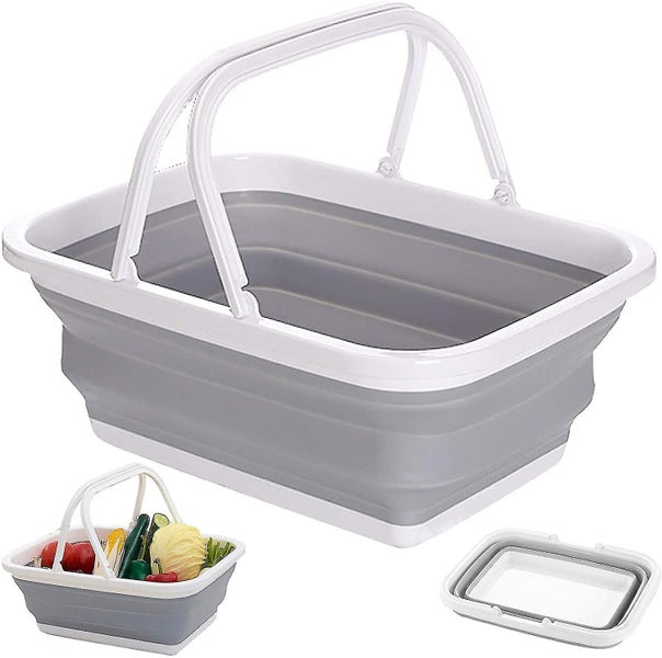 Collapsible Laundry Basket Rectangular Collapsible Shopping Basket Multifunction Carousel 1