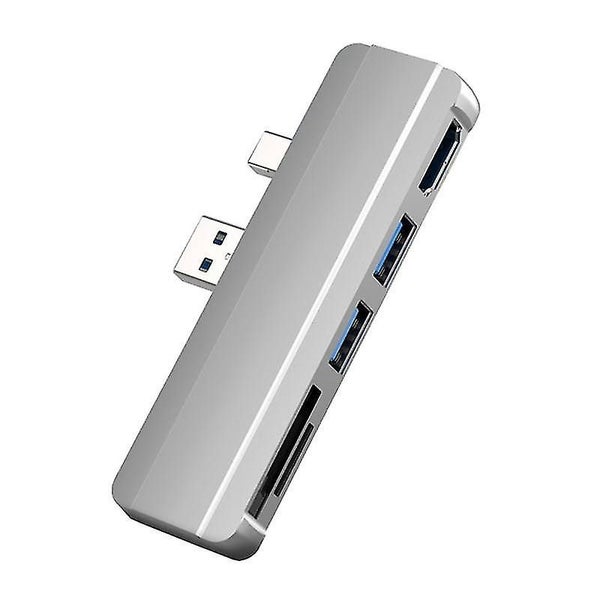 For Surface Pro 6 5 4 Hub 5 In 1 Usb Docking Station With -compatible 2 Ports Us Carousel 2