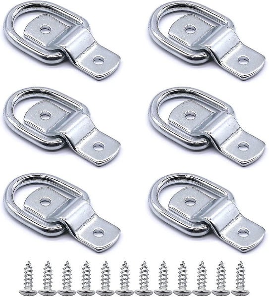 D Ring Tie Downs,set Of 6 Stainless Steel Heavy Duty Lashing Rings With 12 Screw Carousel 1