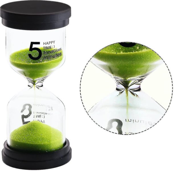 Colorful Hourglass Set Glass Timer For School, Office - 6 Pieces Carousel 5