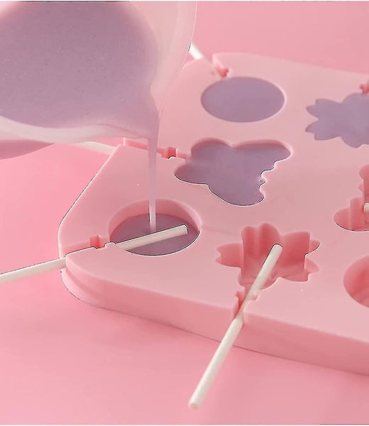 Fun Shapes Silicone Lollipop Molds Chocolate Hard Candy Mold For Kids Baking Bir Carousel 3