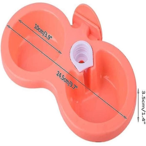 Double Hanging Pet Bowl Pet Food Feeder Feeding Bowl Dog Cat Rabbit Bird Food Ba Carousel 2