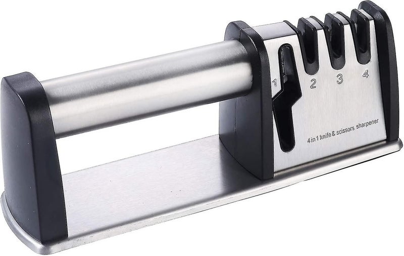 Knife Sharpeners,manual Scissor Sharpeners Tools With 4 Stages Sharpener For Kit Carousel 1