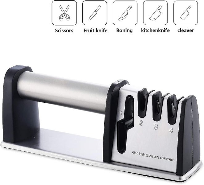 Knife Sharpeners,manual Scissor Sharpeners Tools With 4 Stages Sharpener For Kit Carousel 4