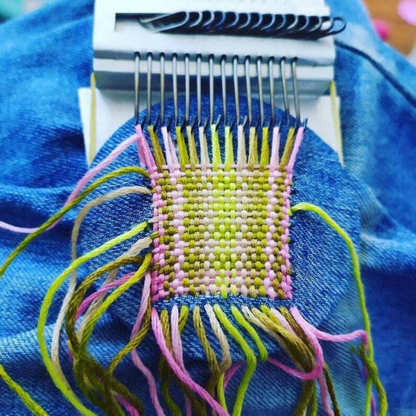 Home Small Loom Kit Knitting Tool Speedweve Type For Sewing Patches Carousel 4