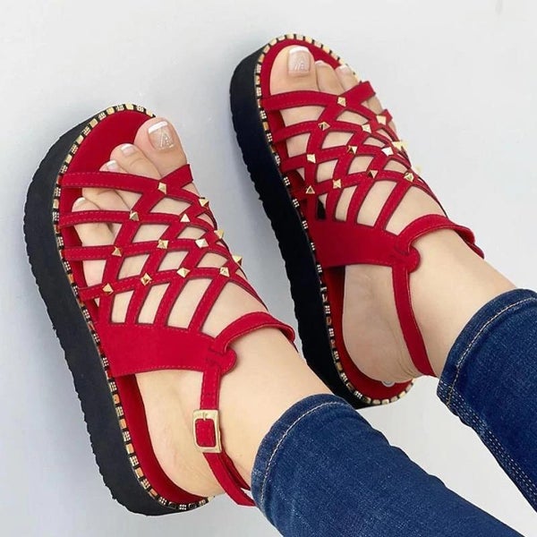 Sandals Women Gladiator Flat Heels Sandals Summer Shoes Women Ankle Carousel 2