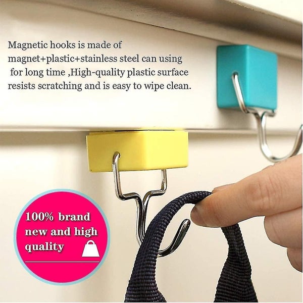 Magnetic Hooks Creative All-purpose Kitchen Super Strong Magnet Free Nails Hooks Carousel 5