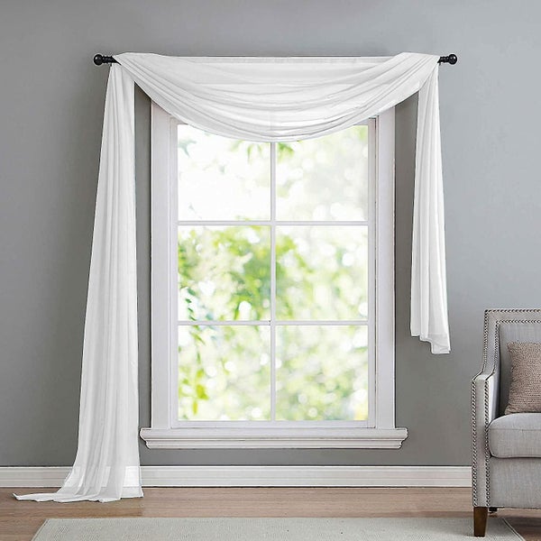 Horizontal Hitch For Curtains (gauze), Transparent Beige Carousel 1