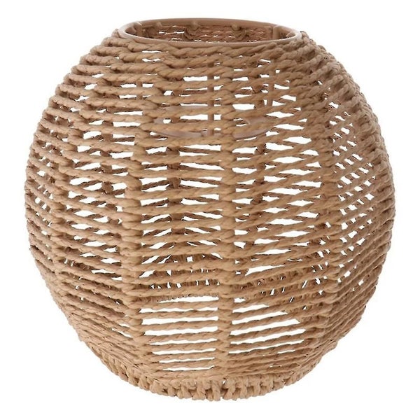 Home Lighting Rattan Lamp Cover Handmade Woven Chandelier Retro Lampshade Homest Carousel 1