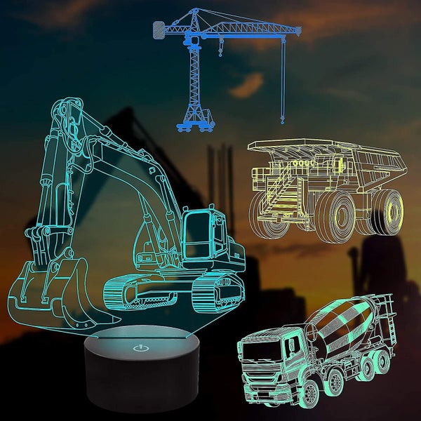 Heavy Machinery 3d Lamp Kits,excavators, Heilwiy Tower Cranes, Heilwiy Transit M Carousel 1