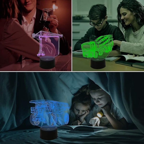 Heavy Machinery 3d Lamp Kits,excavators, Heilwiy Tower Cranes, Heilwiy Transit M Carousel 2