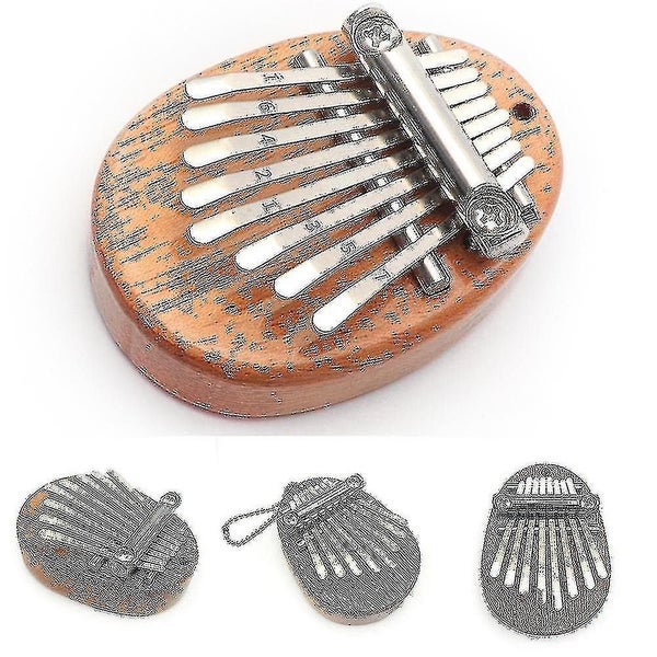 Kalimba 8 Keys Thumb Piano Fingers Music Keyboard Mini Instrument Carousel 1