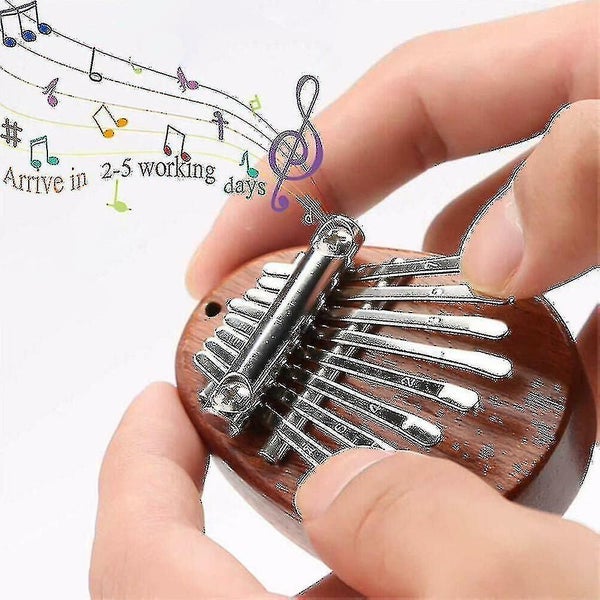 Kalimba 8 Keys Thumb Piano Fingers Music Keyboard Mini Instrument Carousel 4