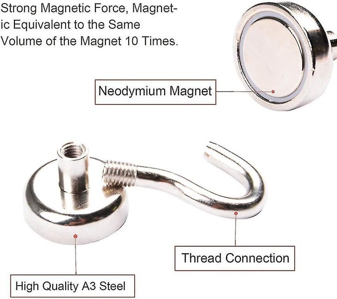 Lot De 25 Crochet Magntique Crochet Aimants Nodyme Force Dattraction De 10 Kg Carousel 2