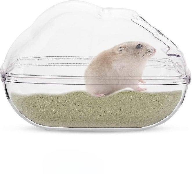 Hamster Sand Bathroom Sand Bath Container Small Pet Bathtub Sauna Toilet Washroo Carousel 1
