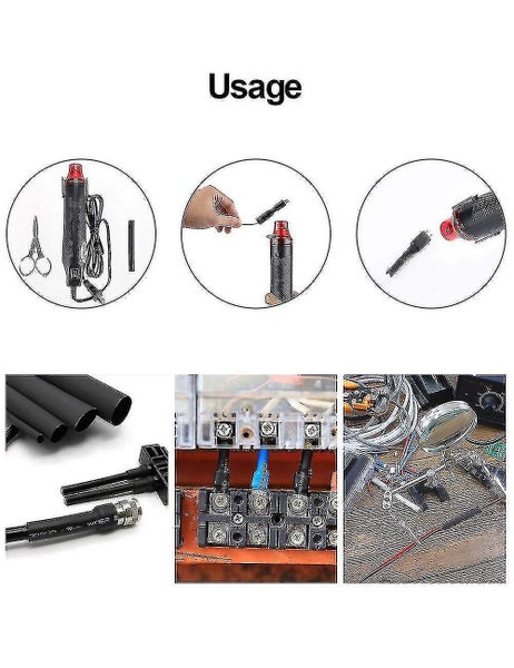 Heat Shrink Tubing 650 Pieces Black Heat Shrink Tubing 8 Sizes Carousel 5