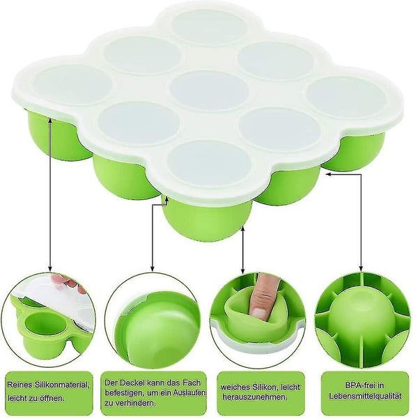 Ice Tray Mold With Lid,baby Food Storage For Baby Food Freezing And Baby Food Co Carousel 5