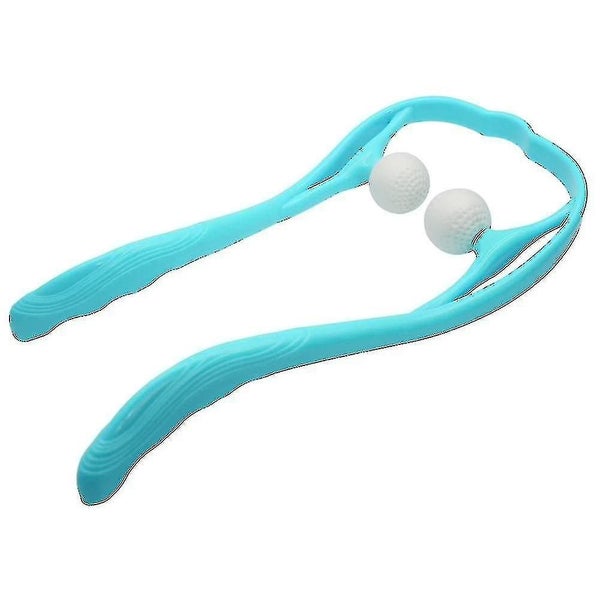 Neck Massager Therapy Neck And Shoulder Dual Trigger Point Roller Self-massage T Carousel 1