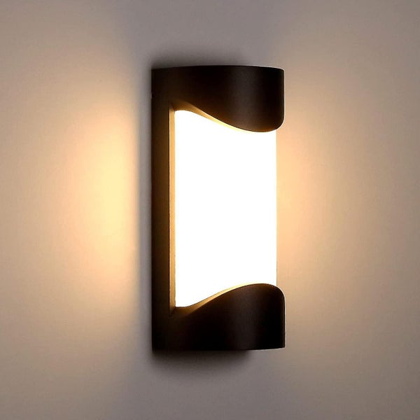 Led Outdoor Wall Light 12w Waterproof Ip65 Anthracite Aluminum Lighting Decorati Carousel 1