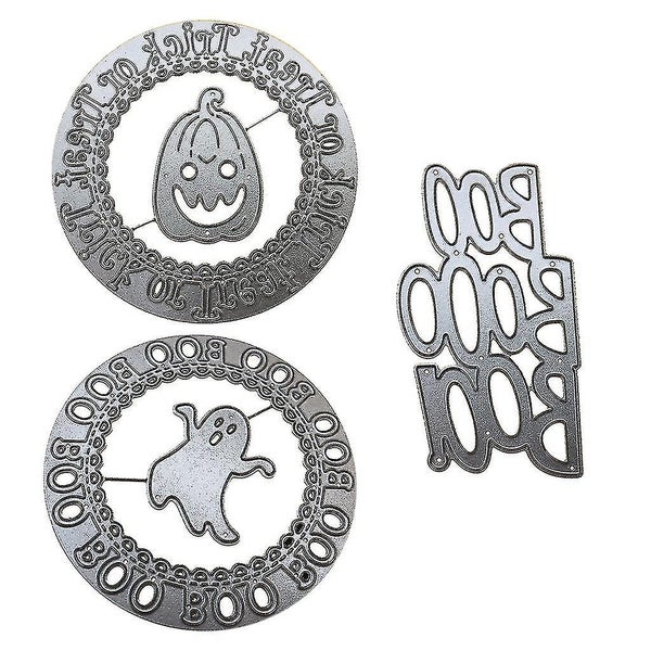 Halloween Boo Ghost Pumpkin Metal Cutting Dies Stencil Scrapbooking Diy Album St Carousel 1