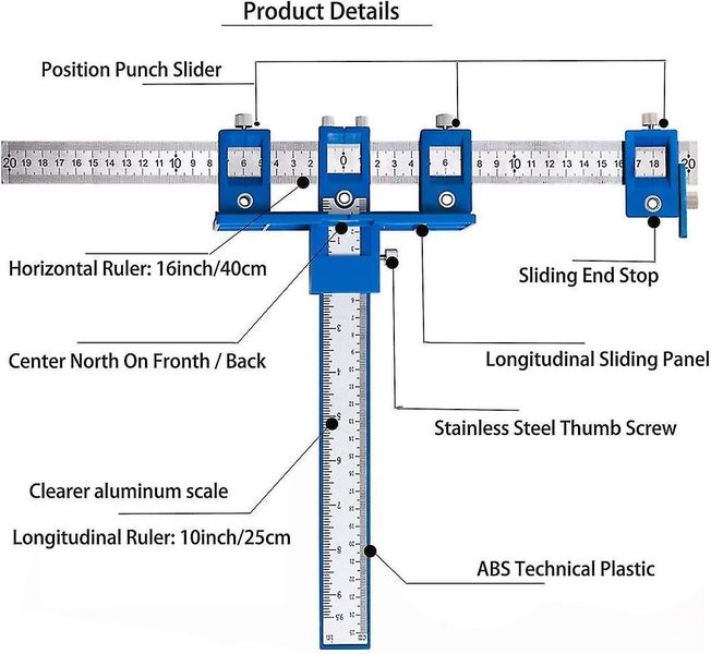 Hole Punch Locators Adjustable Drill Guide Sleeves Cabinet Hardware Fixtures Hol Carousel 2