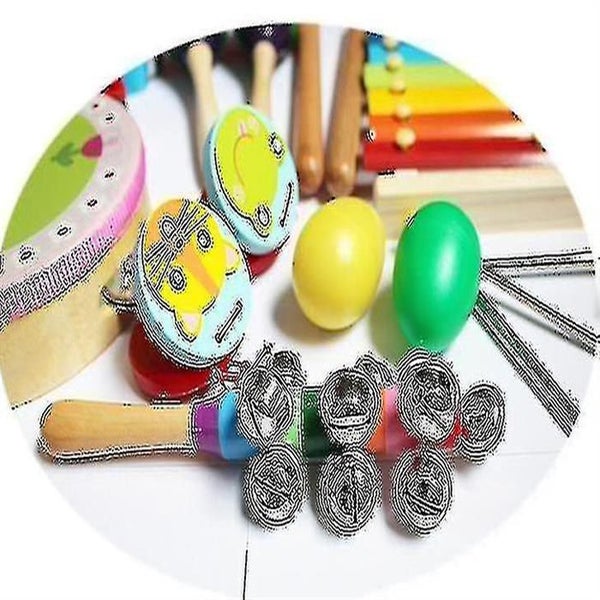Kids Musical Instruments, 14 Pcs Wooden Percussion Music Instrument Toys For Kid Carousel 2