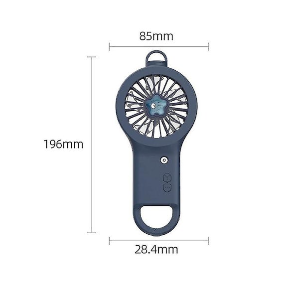 Mini Usb Charging Handhould Fans (blue) Carousel 2
