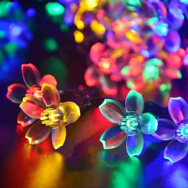 Solar Light Chain Outside Flowers, 7m 50 Leds Light Chain Solar Outside Waterpro Carousel 5