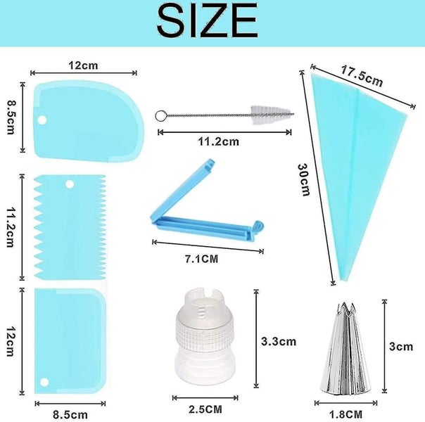 Piping Nozzle Set 20 Pieces Silicone Piping Bag Set Stainless Steel Piping Carousel 2