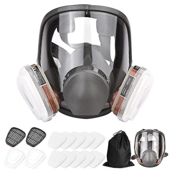 Reusable Full Face Respirator Full Coverage 16 In 1 Gas Blanket Organic Vapor Re Carousel 1