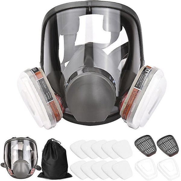Reusable Full Face Respirator Full Coverage 16 In 1 Gas Blanket Organic Vapor Re Carousel 2