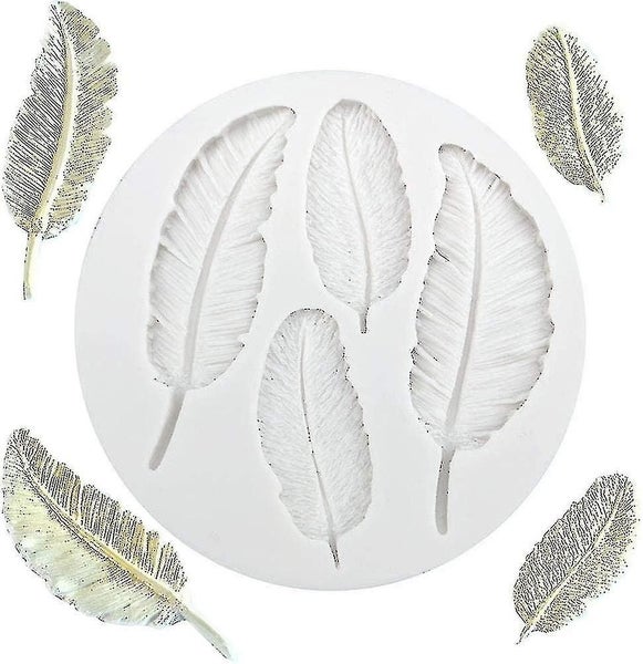Silicone Fondant Feather Mould Baking Cake Mould Fondant Tools Chocolate Mold Carousel 1