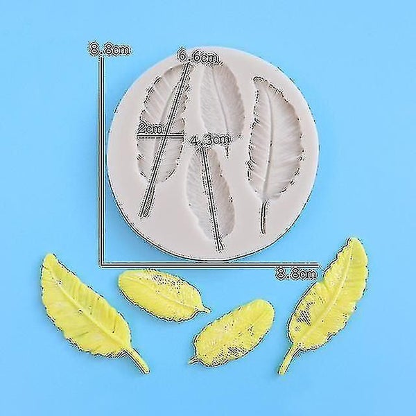 Silicone Fondant Feather Mould Baking Cake Mould Fondant Tools Chocolate Mold Carousel 2