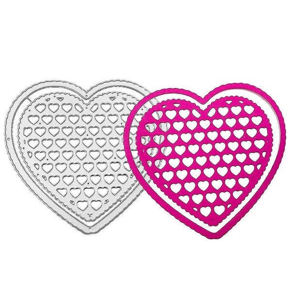 Heart Love Metal Cutting Dies Stencil Scrapbooking Diy Album Stamp Paper Card Carousel 1