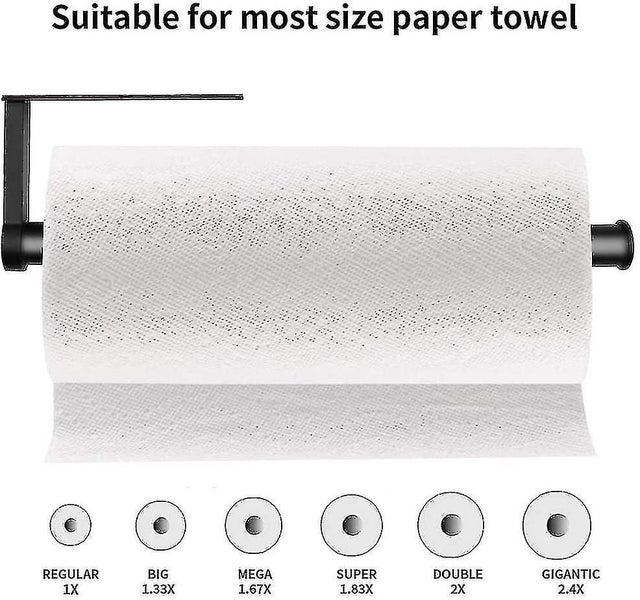 Kitchen Roll Holder Wall Mounted Self Adhesive Under Cabinet Kitchen Paper Carousel 5