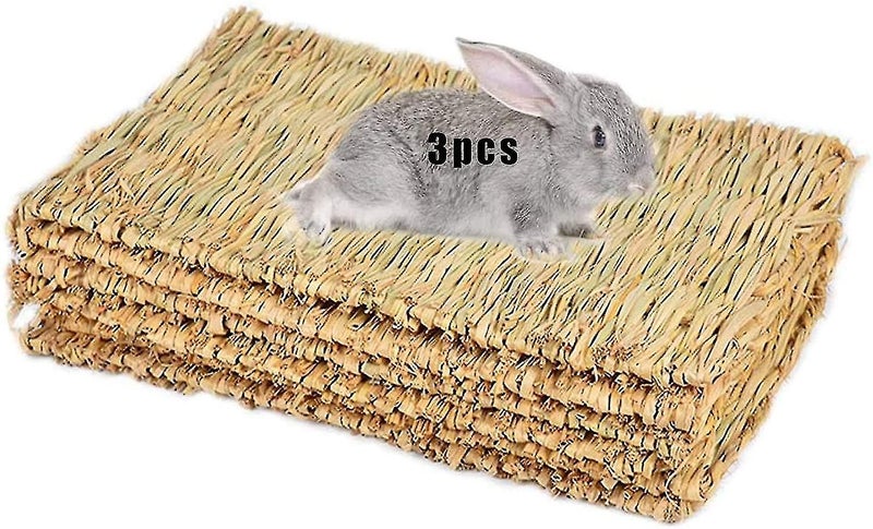Grass Mat,woven Bed Mat For Small Animal Carousel 1