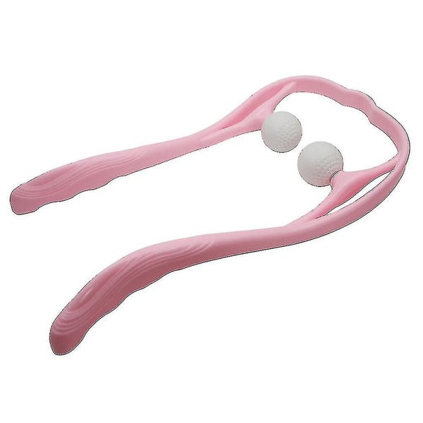 Neck Massager Therapy Neck And Shoulder Dual Trigger Point Roller Self-massage T Carousel 2