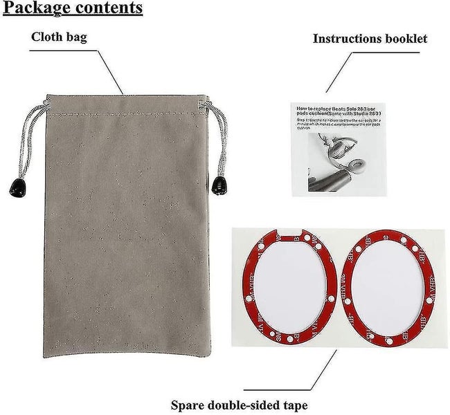 Replacement Ear Pads Cushions , Earpads Cover Compatible With Beats Studio 2 Wir Carousel 4