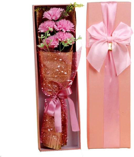 Simulation Artificial Carnation Bouquet Natural Permanent Carnation Flower Bouq Carousel 1