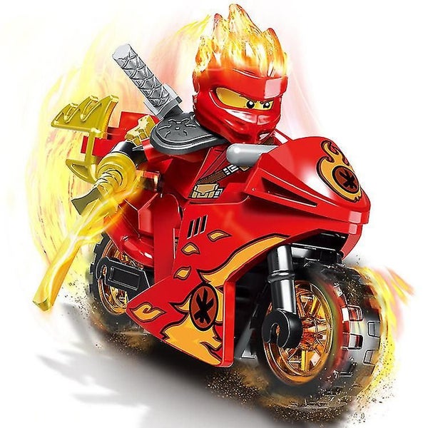 New Motorcycle Phantom Ninja 8 Models With Weapons Assembled Building Blocks Diy Carousel 2