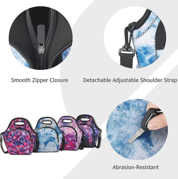 Neoprene Lunch Bags. Insulated Lunch Bag Tote For Women Girls Men Kids Boys. Reu Carousel 2